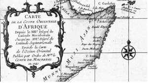 Location of Ajuran Sultanate