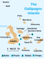 Map of the Galapagos