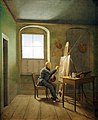 Caspar David Friedrich in seinem Atelier (Georg Friedrich Kersting, Fassung um 1811)