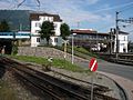 Station Arth-Goldau (boven) met station SBB (rechtsonder)