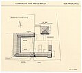 Plattegrond van Meezenbroek, met landhuis en kasteelhoeve