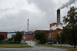 Billeruds massafabrik och pappersbruk i Karlsborg, 2012.