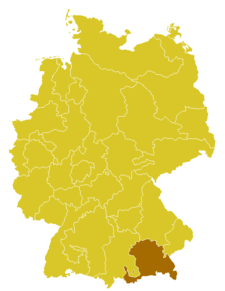 Arcidiecéze mnichovsko-freisinská Erzbistum München und Freising (něm.) na mapě