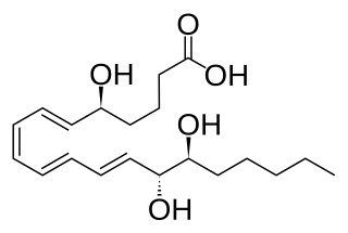 <span class="mw-page-title-main">Lipoxin</span> Acronym for lipoxygenase interaction product