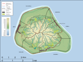 Carte de Mangaia.