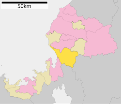 Location of Minamiechizen in Fukui Prefecture