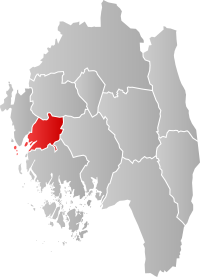 Kart som viser Råde kommune.