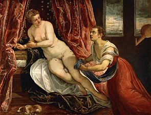 Danae, Tintoretto (ĉirkaŭ 1570)