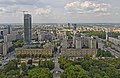 View from the Palace of Culture and Science in Warsaw (Poland)