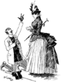 (1885) English: Caricature of a wedding proposal Français : Caricature : une demande en mariage