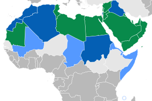 Map of the Arabic-speaking world