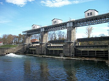 Barrage d'Ausson sur la Garonne