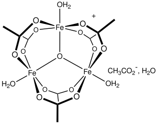 <span class="mw-page-title-main">Iron(III) acetate</span> Chemical compound