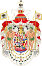 Full achievement of arms of the Kingdom of Prussia