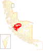 Location of the Río Verde commune in Magallanes Region