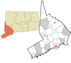 Southport's location within Fairfield County and Connecticut