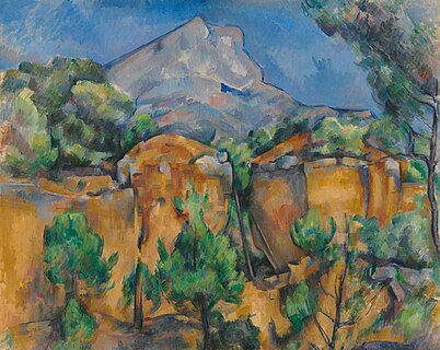 The Sainte-Victoire Mountain seen from the Bibémus quarry, by Paul Cézanne