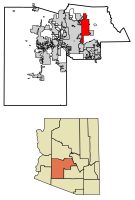 Location in Maricopa County, Arizona