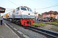 Ahmad Yani street level crossing at the west of Kroya Station