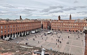 La Place du Capitole, siglo XIX.