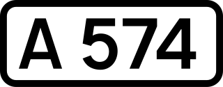 <span class="mw-page-title-main">A574 road</span> Road in England