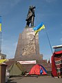 Rassemblement pro-ukrainien sur la place de la Liberté de Kharkiv.