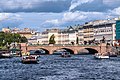 Die der Schloßbrücke ähnliche Anitschkow-Brücke in St. Petersburg