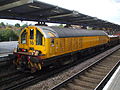 Image 24A London Underground battery-electric locomotive at West Ham station used for hauling engineers' trains (from Locomotive)