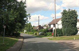 Bishampton village in United Kingdom