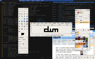 dwm dynamic tiling window manager for X11