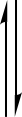 de: Gleichgewichtspfeil, senkrecht; en: arrow for chemical equilibrium, vertical