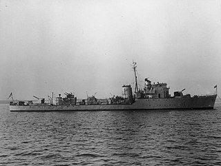 HMS <i>Mendip</i> (L60) Destroyer of the Royal Navy