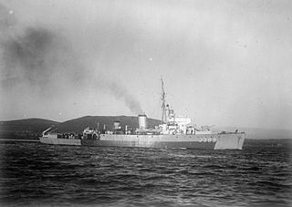 HMS <i>Hare</i> (J389) Algerine-class minesweeper