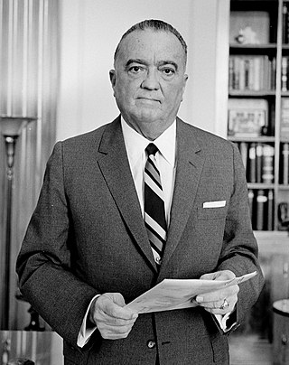 <span class="mw-page-title-main">J. Edgar Hoover</span> American law-enforcement administrator (1895–1972)