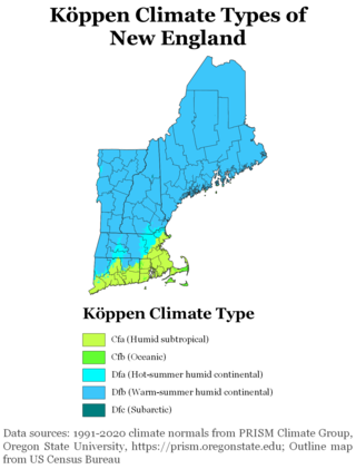 <span class="mw-page-title-main">Climate of New England</span>