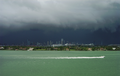 Image 34Typical summer afternoon shower from the Everglades traveling eastward over Downtown Miami (from Geography of Florida)