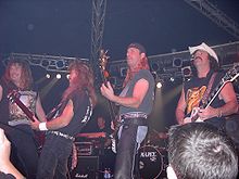 Molly Hatchet performing in 2003 Molly Hatchet-20031107-Biebob.jpg