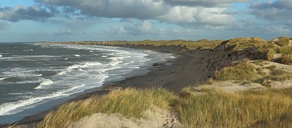 North Sea coastline at Nørre Vorupør