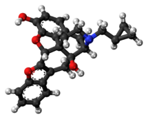 Ball-and-stick model of naltriben