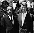Robert Kennedy en Martin Luther King in 1963