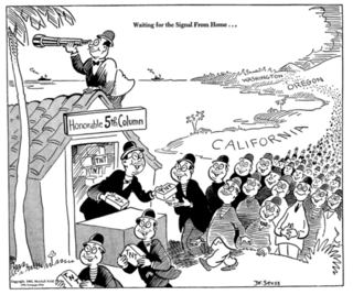 <span class="mw-page-title-main">Propaganda for Japanese-American internment</span> Propaganda efforts to rationalize and justify Japanese-American internment