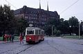 Konstal 4N 285 op lijn 3 op het Tobrucki plein; 1975.