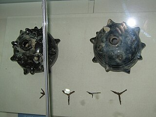 Traditional caltrops and mines from the Mongol Empire