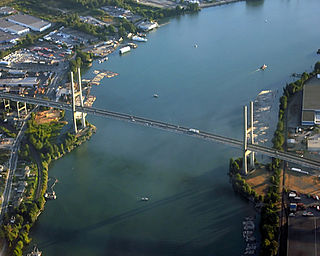 <span class="mw-page-title-main">Alex Fraser Bridge</span> Bridge in Delta, BC