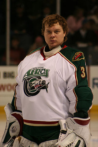 <span class="mw-page-title-main">Anton Khudobin</span> Russian ice hockey player (born 1986)