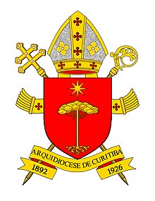 Coat of arms of the Archdiocese of Curitiba