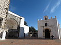 Old bell-gable at Tochimilco, Mexico, reused as a niche.