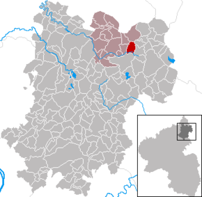 Poziția Fehl-Ritzhausen pe harta districtului Westerwaldkreis