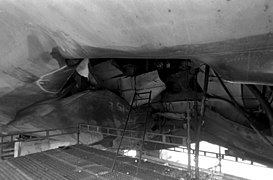 Samuel B. Roberts's damaged hull.