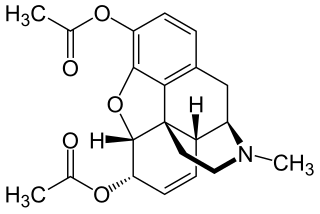 <span class="mw-page-title-main">Heroin</span> Opioid analgesic and recreational drug